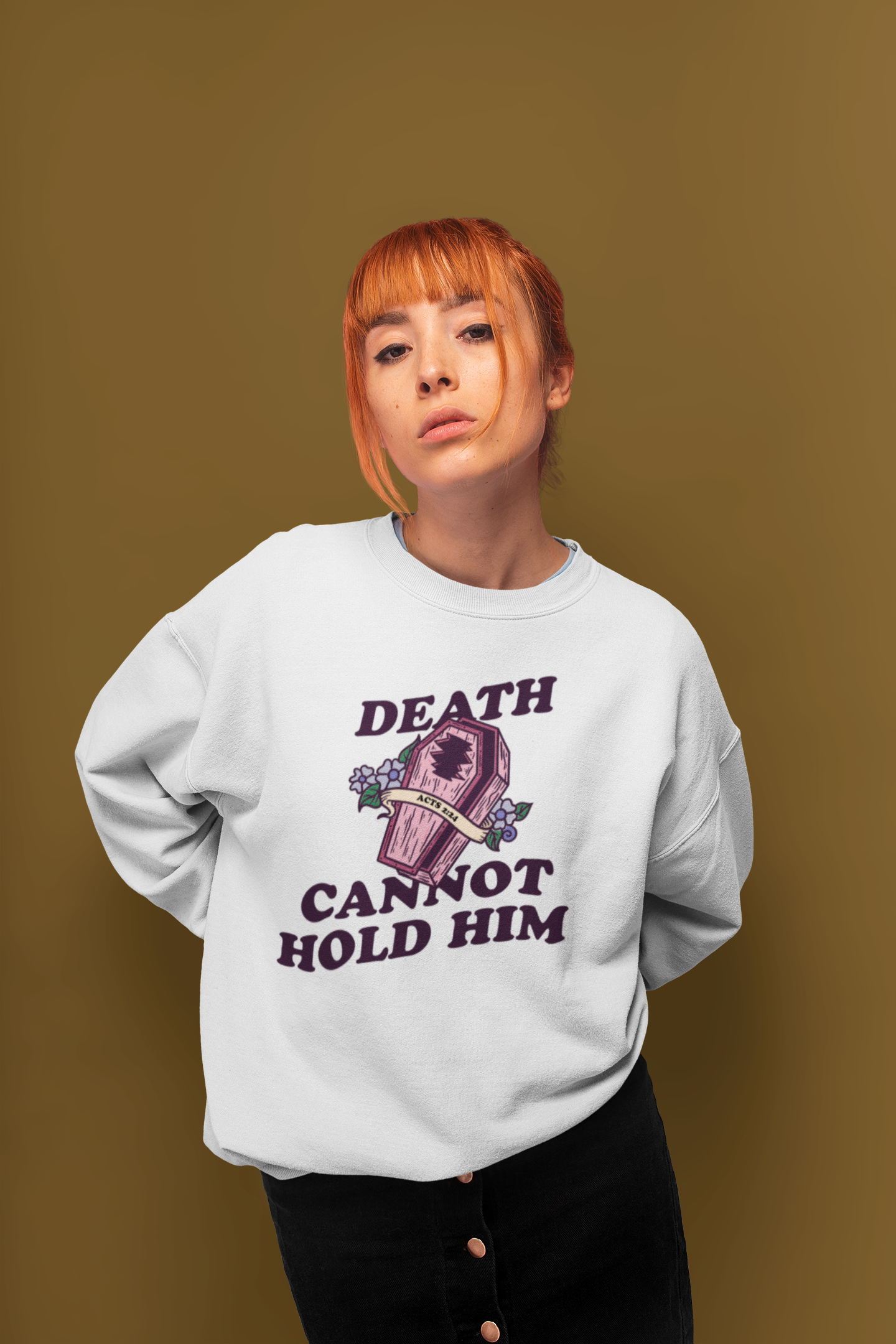 Death Cannot Hold Him Crewneck