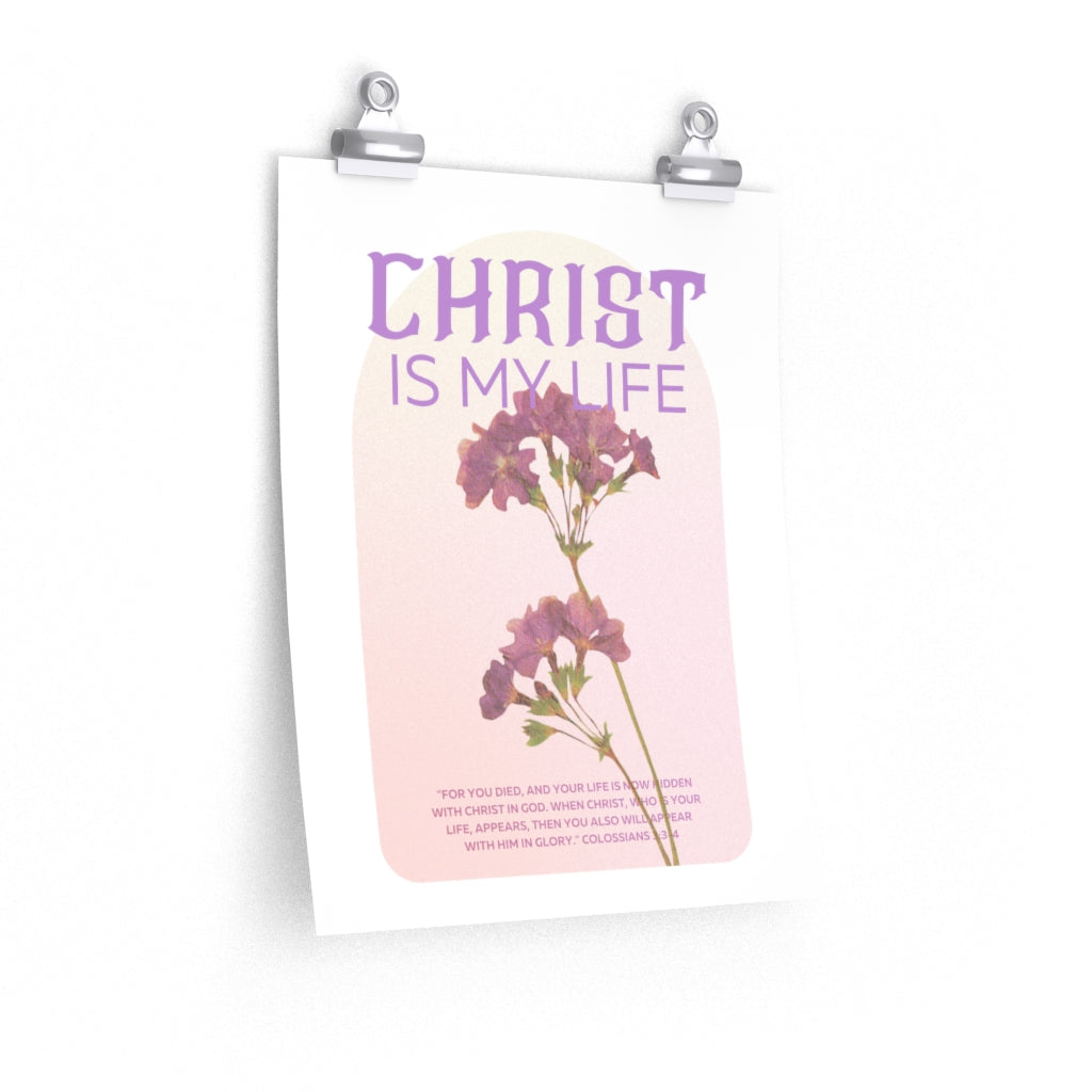 Christ My Life Poster