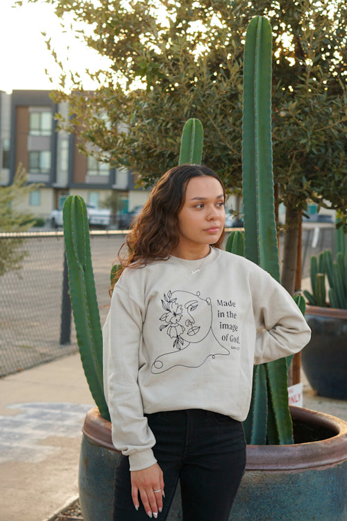 Floral Face Crewneck