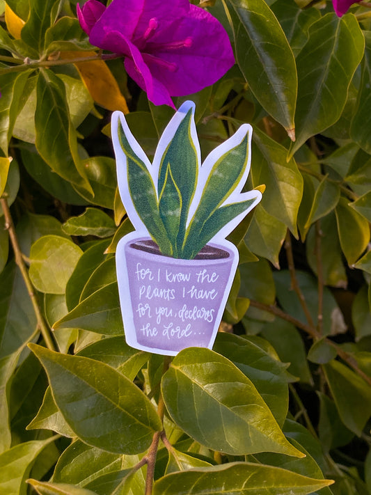 “The plants I have for you” Sticker