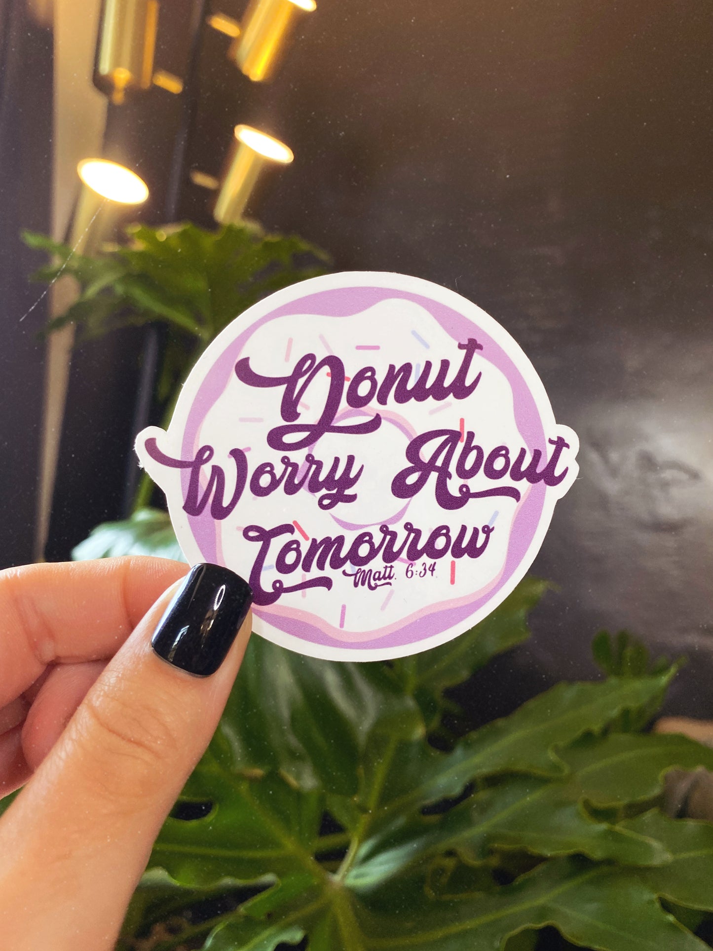 Donut Worry Sticker