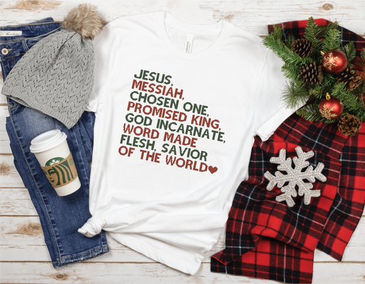 Savior of The World Cross Stitch Tee